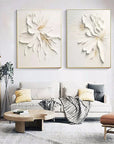 Multicolor Ethereal Petal Duo Set Of 2 - Artwallpainting