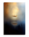 Multicolor Ethereal Voyage-Modern Minimalist Abstract Boat Texture Oil Painting Wall Art - Artwallpainting