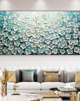 Multicolor Floral Symphony Ocean Breeze - Artwallpainting