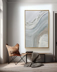 Multicolor Flow Of Serenity Neutral Abstract Wall Art - Artwallpainting