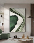Multicolor Flowing Greens Canvas Painting For Home Decoration - Artwallpainting
