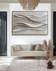 Multicolor Flowing Harmony Textured Wave Wall Art - Artwallpainting
