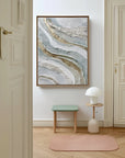 Multicolor Flowing Layers Textured Abstract Wall Art - Artwallpainting
