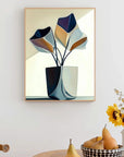 Multicolor Folded Petals-Geometric Abstract Flower Decorative Wall Art - Artwallpainting