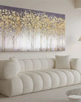 Multicolor Forest Textured Abstract Oil Painting - Nature-Inspired Art For International - Artwallpainting