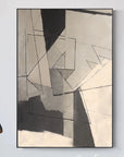 Multicolor Fractured Dimensions Modern Abstract Geometry - Artwallpainting