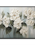 Multicolor Garden Elegance-Wabi-Sabi Style Hand-Painted Morandi Color Series Floral Texture Wall Art - Artwallpainting
