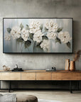 Multicolor Garden Elegance-Wabi-Sabi Style Hand-Painted Morandi Color Series Floral Texture Wall Art - Artwallpainting