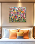 Multicolor Garden Melody - Floral Canvas - Artwallpainting