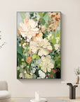 Multicolor Garden Serenity Canvas Painting For Home Decoration - Artwallpainting