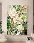 Multicolor Garden Serenity Canvas Painting For Home Decoration - Artwallpainting