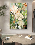 Multicolor Garden Serenity Canvas Painting For Home Decoration - Artwallpainting