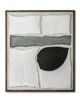 Multicolor Geometric Abstract Oil Painting - Quiet Geometry - Artwallpainting