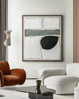 Multicolor Geometric Abstract Oil Painting - Quiet Geometry - Artwallpainting