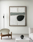 Multicolor Geometric Abstract Oil Painting - Quiet Geometry - Artwallpainting