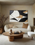 Multicolor Geometric Harmony In Texture - Artwallpainting