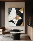 Multicolor Geometric Harmony In Texture - Artwallpainting