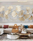 Multicolor Gold Leaf Botanical Wall Art - Artwallpainting