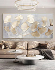 Multicolor Gold Leaf Botanical Wall Art - Artwallpainting