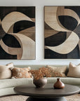Multicolor Geometric Harmony In Texture - Artwallpainting