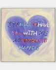 Multicolor Heartfelt Abstract Oil Painting Inspirational Text Art For Walls - Artwallpainting