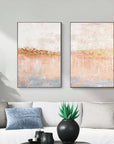 Multicolor Horizon Abstract Painting Set Of 2 - Artwallpainting