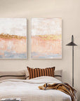 Multicolor Horizon Abstract Painting Set Of 2 - Artwallpainting