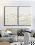 Multicolor Horizon Drift Canvas Painting For Home Decoration Set Of 2 - Artwallpainting