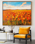 Multicolor Horizon - Hand-Painted Landscape Wall Art - Artwallpainting