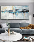 Multicolor Island Storm-Distant Horizon Abstract Texture Wall Art - Artwallpainting