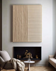 Multicolor Large Beige Wabi-Sabi Mural Decoration - Artwallpainting