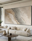 Multicolor Large Wabi-Sabi Style Brown Wall Painting - Artwallpainting