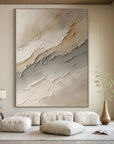 Multicolor Large Wabi-Sabi Style Brown Wall Painting - Artwallpainting