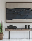 Multicolor Layered Sculptural Abstract Painting - Layers Of Silence - Artwallpainting