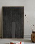 Multicolor Linear Minimalist Canvas With Vertical Accent - Artwallpainting