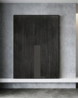 Multicolor Linear Minimalist Canvas With Vertical Accent - Artwallpainting