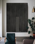 Multicolor Linear Minimalist Canvas With Vertical Accent - Artwallpainting