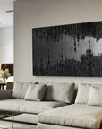 Multicolor Midnight Echo Textured Abstract Canvas Art - Artwallpainting