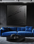 Multicolor Midnight Essence Textured Art - Artwallpainting