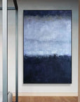 Multicolor Midnight Haze-Vertical Abstract Texture Tranquil Style Wall Art - Artwallpainting