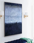Multicolor Midnight Haze-Vertical Abstract Texture Tranquil Style Wall Art - Artwallpainting
