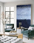 Multicolor Midnight Haze-Vertical Abstract Texture Tranquil Style Wall Art - Artwallpainting