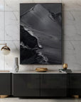 Multicolor Midnight Peaks Vertical Art - Artwallpainting