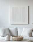 Multicolor Minimalist 3D Vertical Line Art Painting - Linear Silence - Artwallpainting