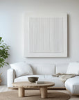 Multicolor Minimalist 3D Vertical Line Art Painting - Linear Silence - Artwallpainting