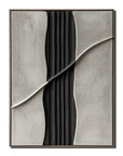 Multicolor Minimalist Abstract Textured Wall Art - Modern Neutral Vertical Canvas - Artwallpainting