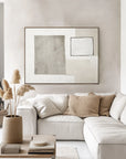 Multicolor Minimalist Balance-Abstract Wall Art Featuring Light Gray Geometric Shapes And Rectangles - Artwallpainting