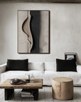 Multicolor Minimalist Beige And Textured Wall Art - Modern Abstract Canvas - Artwallpainting