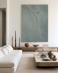 Multicolor Minimalist Circular Texture Oil Painting - Modern Abstract Wall Art - Artwallpainting