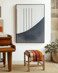 Multicolor Minimalist Geometric Relief Painting - Quiet Axis - Artwallpainting